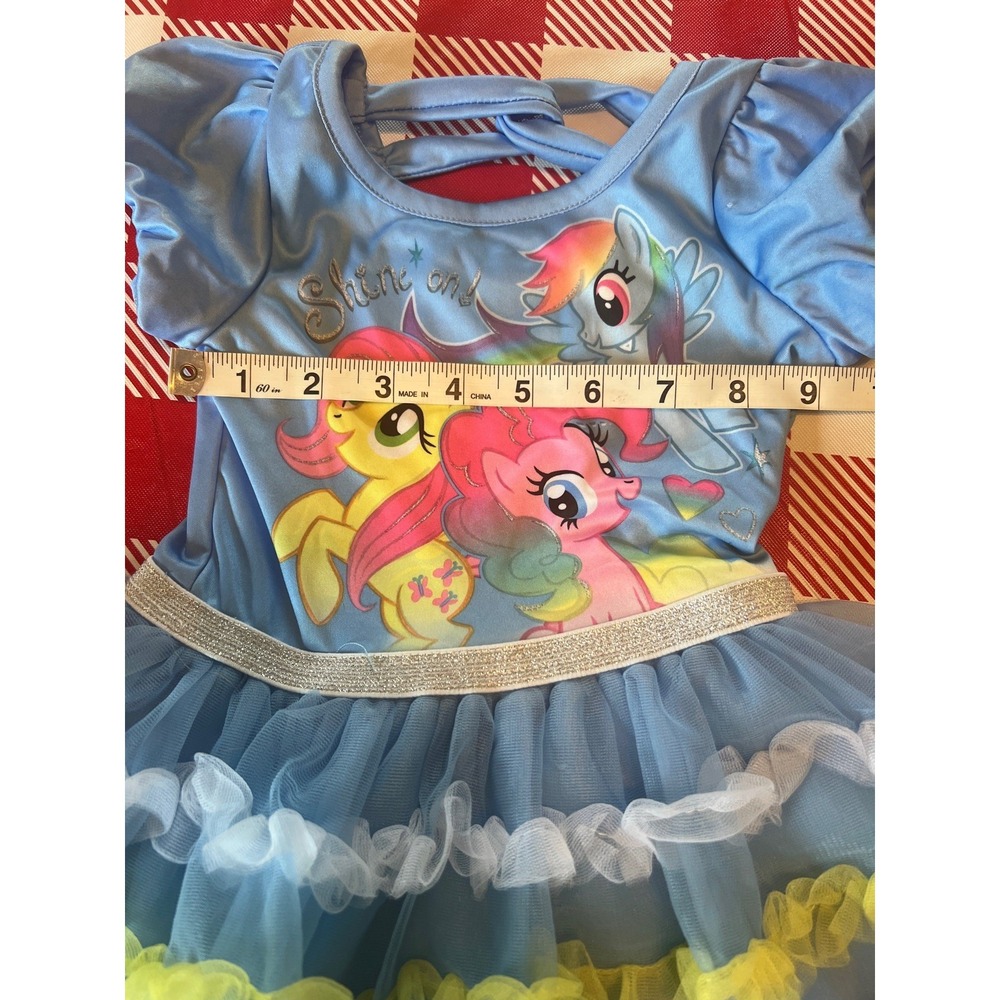 MY LITTLE PONY Tutu Dress 12M  G4 Pinkie Pie Fluttershy Rainbow Dash "Shine On" - Picture 3 of 7